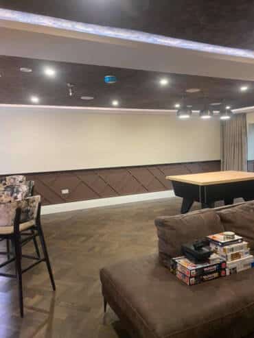 Wall wood panelling decorators