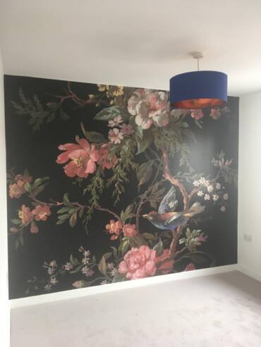 living room wall paper